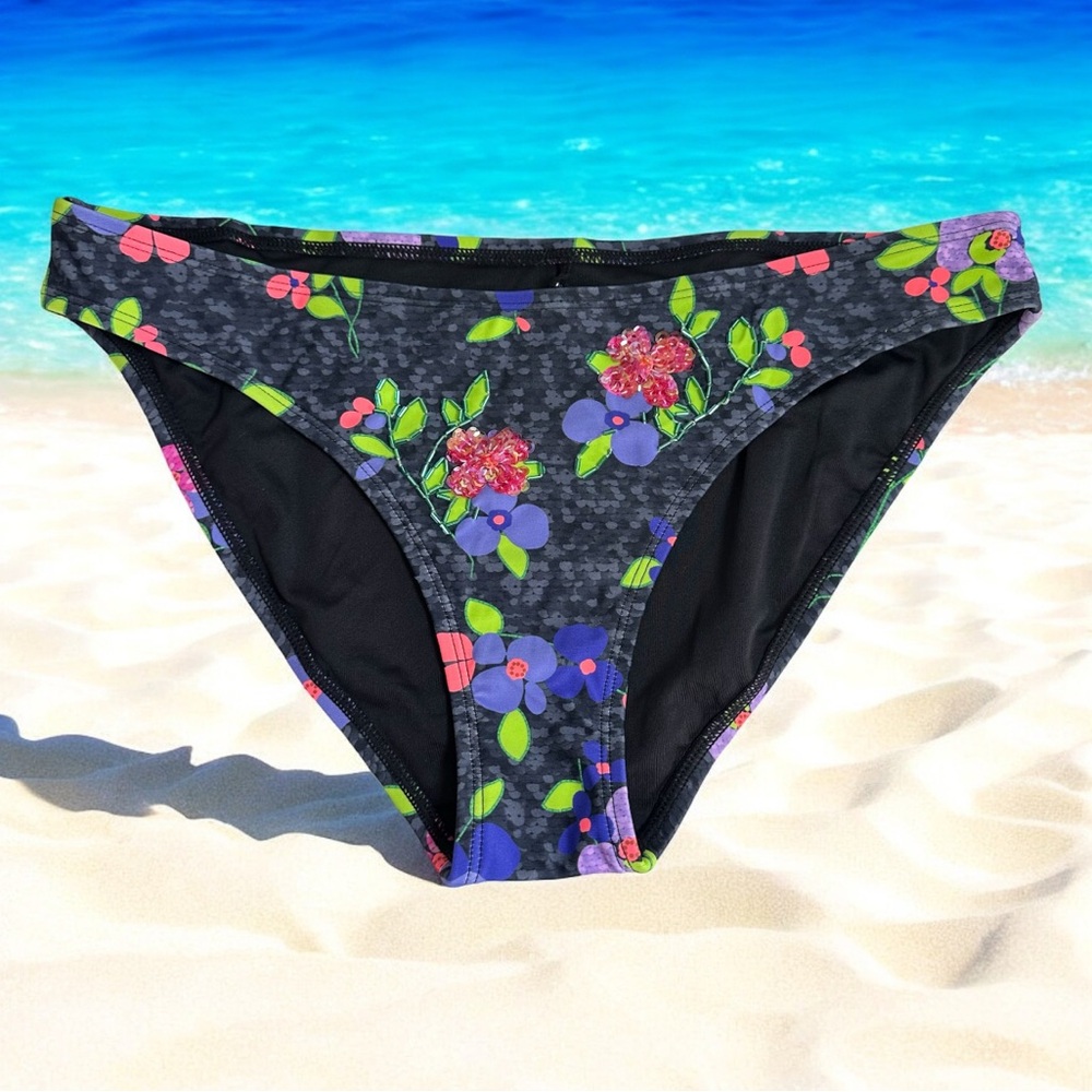 VENUS Floral Beaded Bikini Bottom